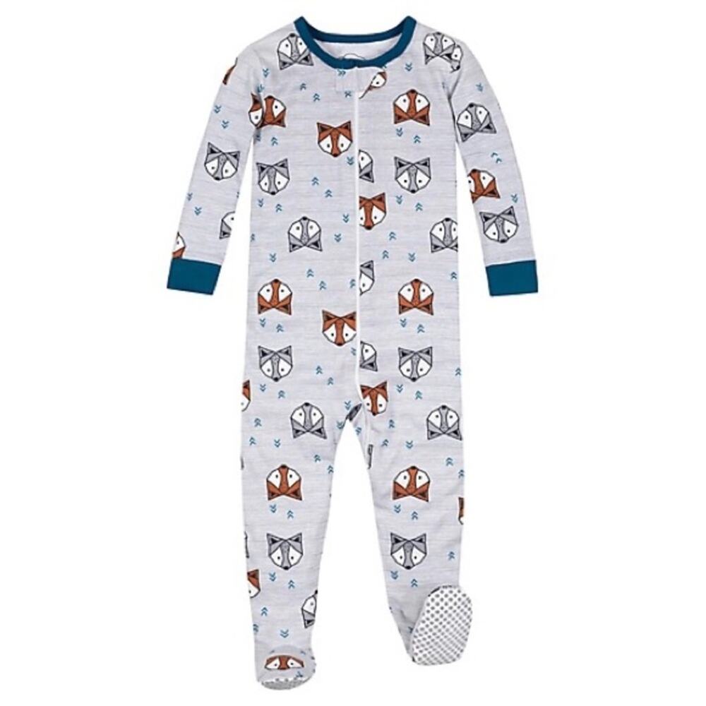 Lamaze Super Combed Natural Cotton Footed Fox  Pajamas Onesie NWT Sz 4T